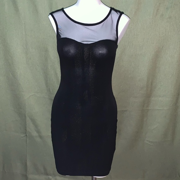 Arden B Dresses & Skirts - Arden B Black mini dress with gold shimmer